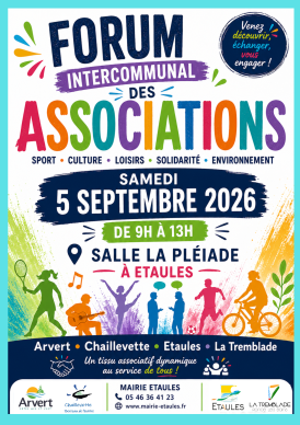 05/09/26 - Venez rencontrer le club Ampa sur les forums des associations d'Étaules et Marennes